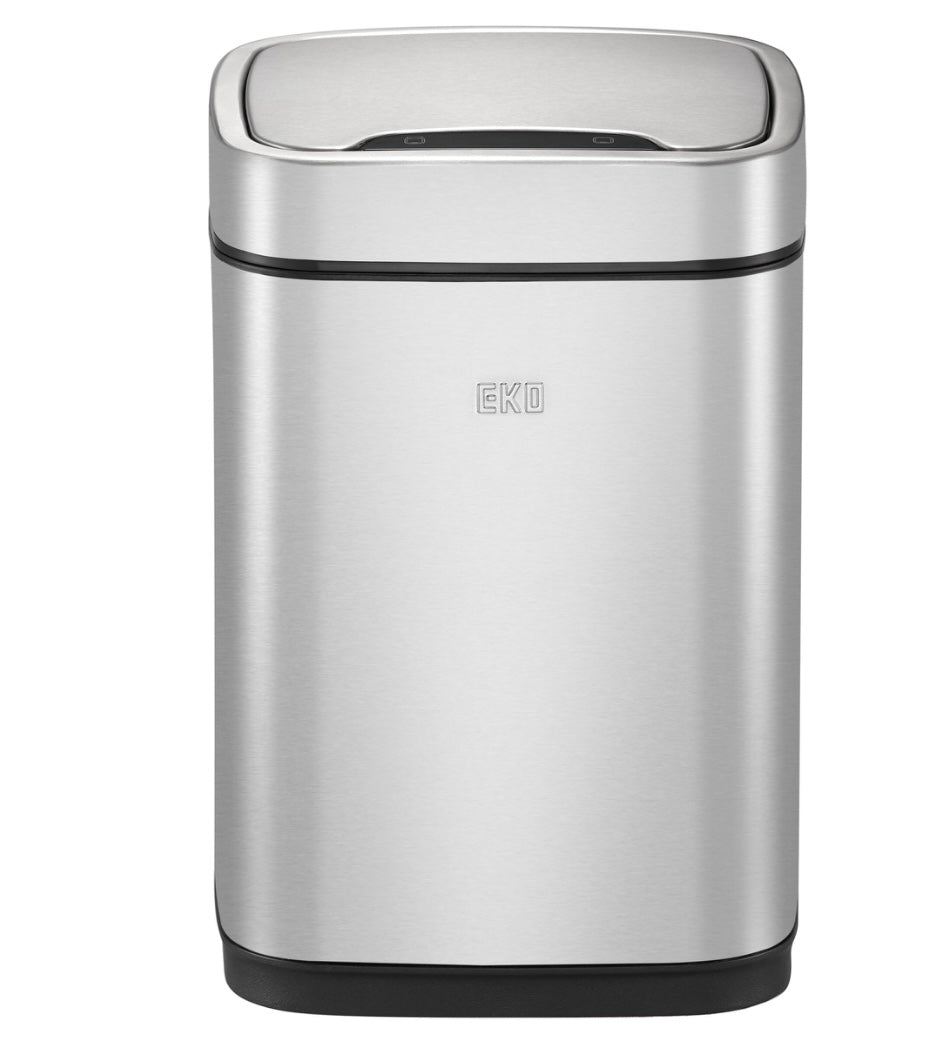 Bote de basura Ecosmart automático para baño con tapa