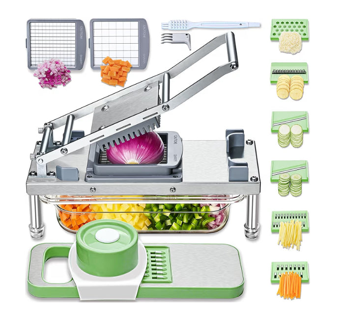 Cortador de verduras con 8 cuchillas